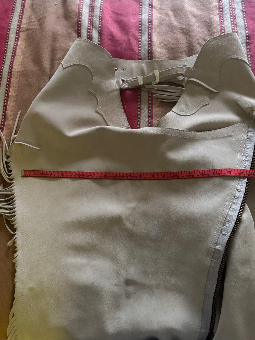 Hobby Horse Clothing Co Inc. Tan Women's Suede Fringe chaps. - Picture 7 of 9